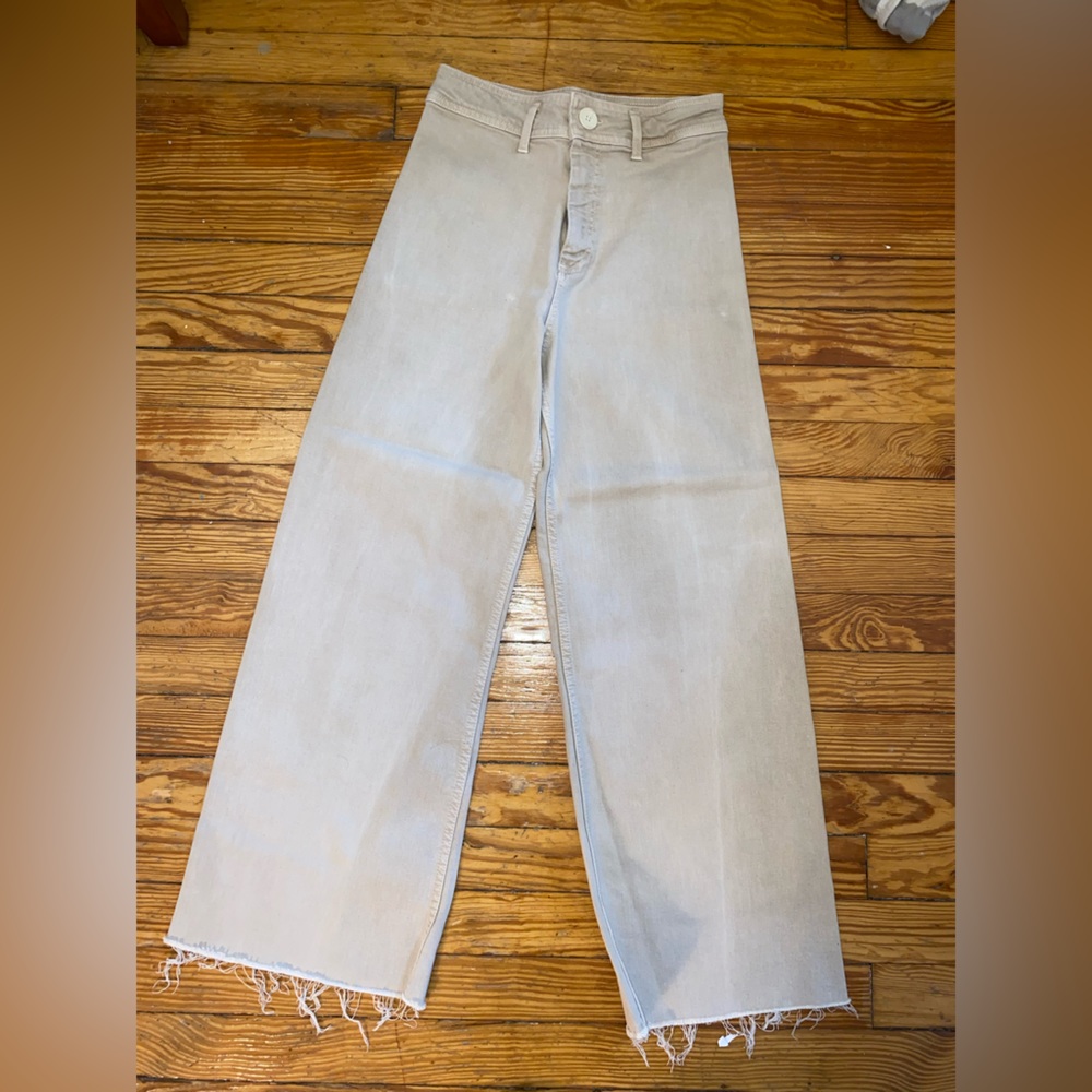 Zara HIGH-WAISTED ZW MARINE STRAIGHT JEANS